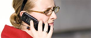 Talking on the phone