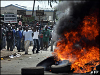 Protests in Kibera, Kenya