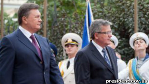 Віктор Янукович та Броніслав Коморовський 