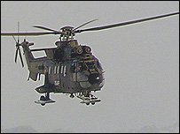 İspanya'nın Afganistan'daki bir Cougar helikopteri