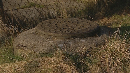 Drain near the residents' homes