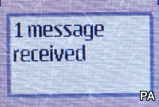 Text message received