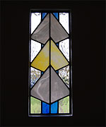 Art deco door window