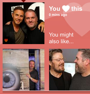 Boxes on screen saying 