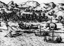 Calicut Market, Malabar c.1600 (Getty Images/Hulton|Archive)