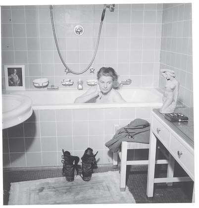 Photograph by David E. Scherman, Lee Miller in Hitler’s bath, Munich, Germany 1945, © Lee Miller Archives, England 2007. All rights reserved.