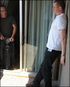 Andy's going nowhere near the balcony edge