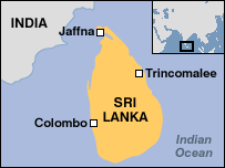 Sri Lanka map