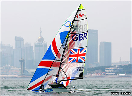 Stevie Morrison and Ben Rhodes out on water