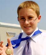 Aeron Glyn Preston, Llandinam, Powys - Rhuban Glas Offerynnol 12-16 oed