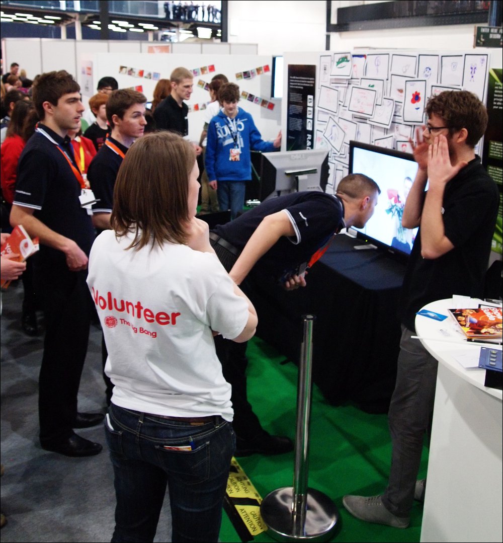 Glasses free 3D on the BBC stand