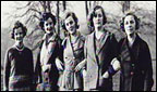 Diana Mosley with other Mitford girls