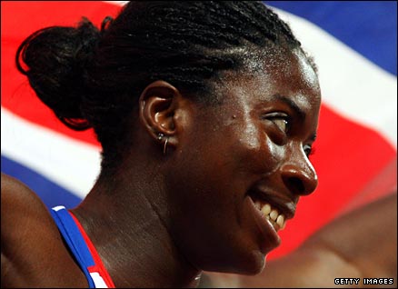 World and Olympic 400m champion Christine Ohuruogu