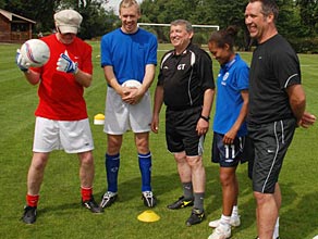 Chris & Jonny with Graham Taylor, Rachel Yankey and David Seaman