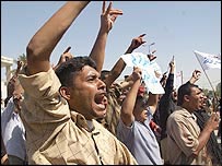 Basra'da gösteriler