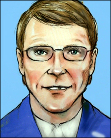 Artist impression of Andrew Gradon