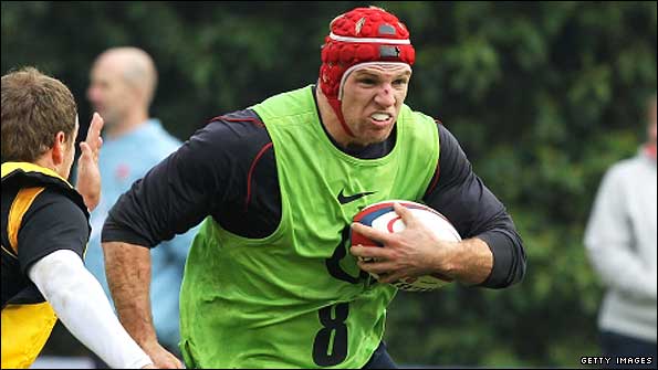 James Haskell runs with the ball during England training.jpg