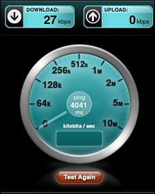 screengrab of Speedtest