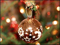 A Christmas decoration
