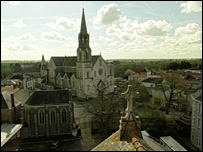 The view from the school roof