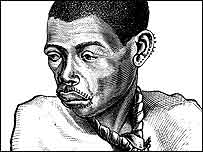 A slave in bindings: "The Atlantic Slave Trade and Slave Life in the Americas: A Visual Record", sponsored by the Virginia Foundation for the Humanities and the University of Virginia Library