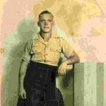 David's photo aged 18 in 1941 taken as the joined up. This was sent to his mother on the back he wrote: 'To Mother With Lots of Love Your Loving Son Dave xxxxxxxxxxxxxxxx xxxxxxxxxxxx xxxxxxxx xxxx xx