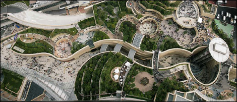 Jerde's developed part of Osaka