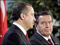 Tayyip Erdoğan ve Gerhard Schröder