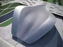 Mock up of the Aquatic Centre