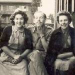Muriel and me with a doctor from Manchester at the 31st BG Hospital, Klagenfurt, Austria