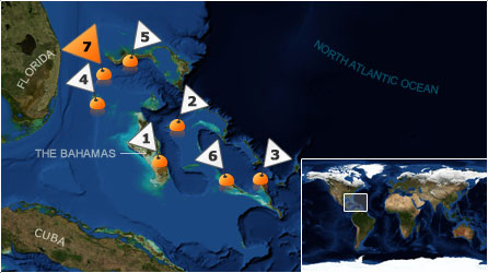 Dive map - Atlantic Ocean - Site 7