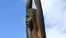 Wooden statue