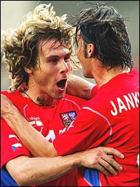 Češi slaví vítězství na Rakouskem