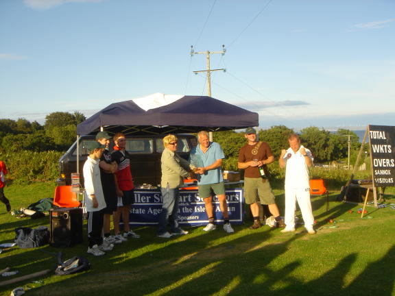 Arran mens cricket champions the South End team