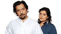 Tensions rise between Zainab (Nina Wadia) and Masood (Nitin Ganatra)