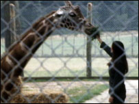 Victor with his keeper
