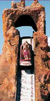 Photo of children on log flume in a theme park