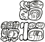 hieroglyphs found on the buildings at Stelae 10 in Naachtun