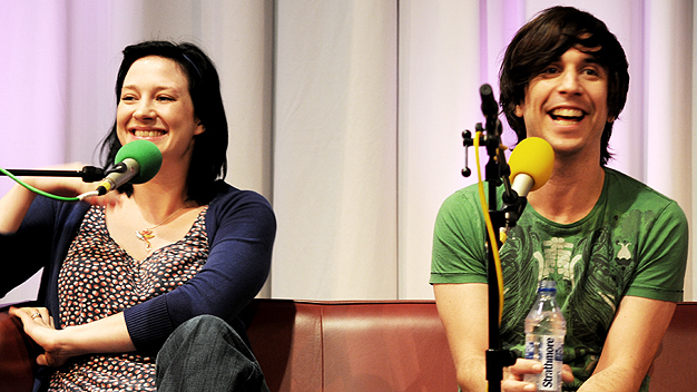 Russell Kane and his fiancee