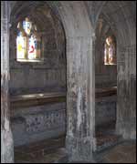 Harry and Ron hid in the Lavatorium