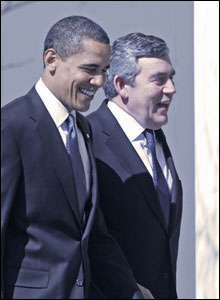 President Barack Obama and Prime Minister Gordon Brown