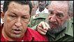 Venezuelan leader Hugo Chavez and former Cuban leader Fidel Castro