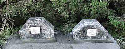 Two airforce memorial stones at Lough Navar Forest
