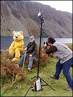 Taking photos for the BBC Radio Cumbria calandar.