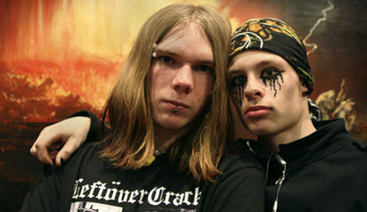 In front of 'The Destruction of Sodom and Gomarrah' by John Martin, Laing Art Gallery, Newcastle Upon Tyne