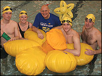 Duncan Goodhew in the pool