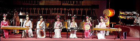 Concert group at the Hubei Provincial Museum