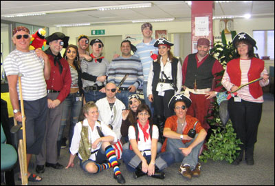 BBC Radio Stoke dressed as pirates