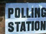 Polling Station sign