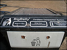 Big Belly trash compacter